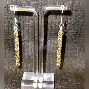 Silver and gold embellished earrings